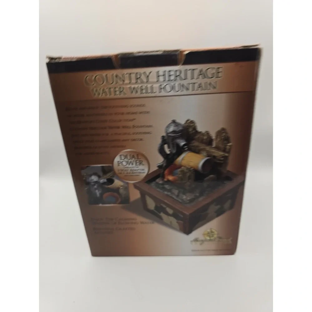 Country Heritage Water Well Fountain Newport Collection Relaxing Home Decor NEW